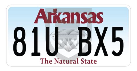 Arkansas License Plate The Natural State Diamond Sticker. . 2023 arkansas license plate sticker color